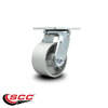 Service Caster 4 Inch Semi Steel Wheel Swivel Caster with Roller Bearing SCC-30CS420-SSR